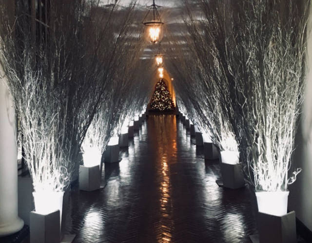 Melania Trump’s White House Christmas Decorations Have Generated Quite A Response From The Internet