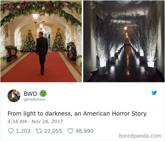 Melania Trump’s White House Christmas Decorations Have Generated Quite A Response From The Internet