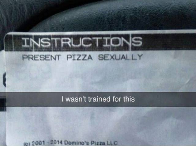 Pizza Workers Get All Kinds Of Bizarre Special Delivery Requests