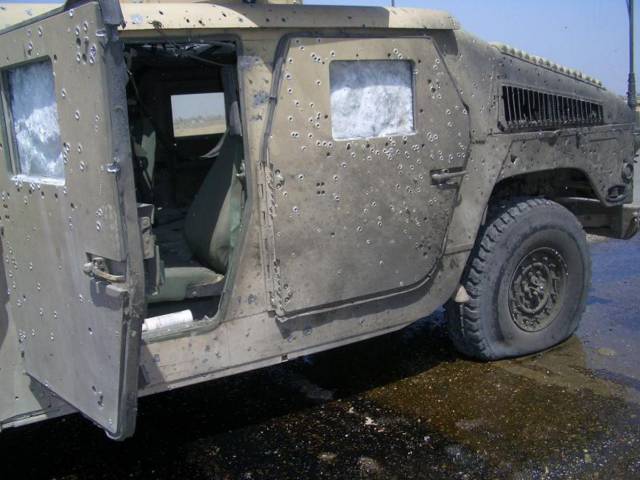 This Humvee’s Armor Saved Some Lives From A Bomb Explosion
