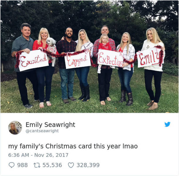 Families That Created The Funniest Christmas Cards