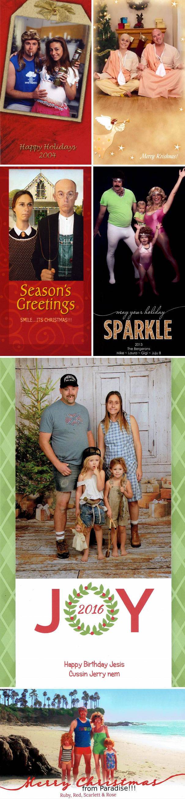 Families That Created The Funniest Christmas Cards