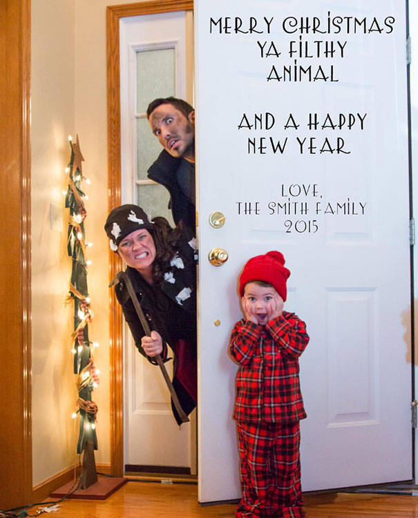 Families That Created The Funniest Christmas Cards