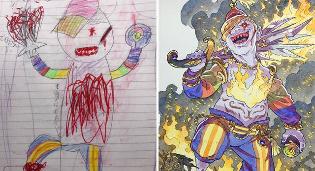 This Dad Takes His Amazing Ideas For Comics From His Son’s Drawings