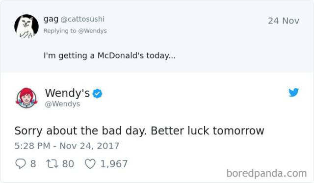 “Wendy’s” Is Good Both At Roasting Meat And Other Twitter Users