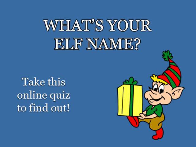 Find Your Elf Name Out!