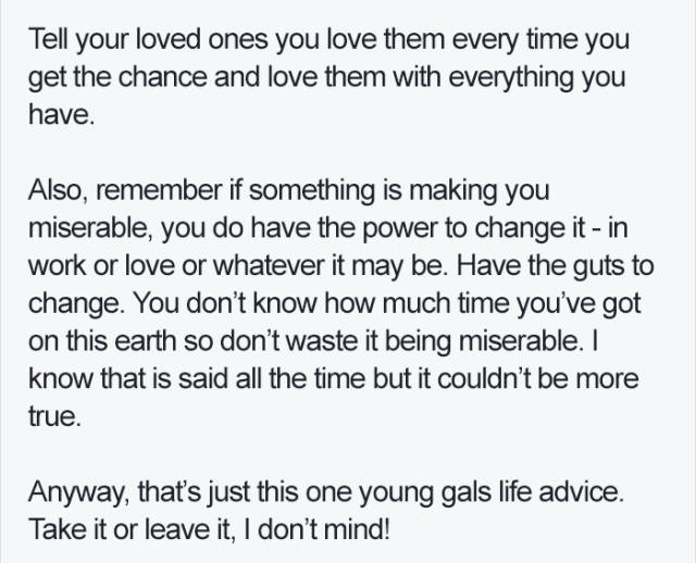 This Woman Who Passed Away At The Age Of 27 Due To Cancer Has Left Some Valuable Wisdom For Us