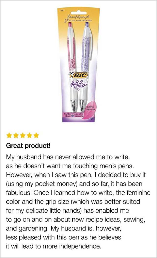 Some Customer Reviews On The Internet Are Better Than The Products Themselves