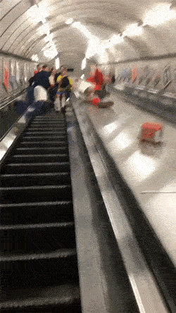 Escalators Are Too Hard To Handle Apparently