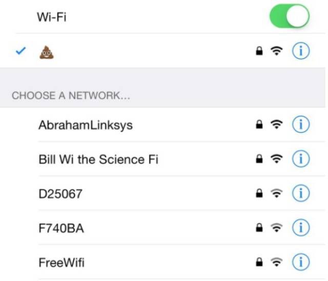 Even Wi-Fi Names Can Be Creative!