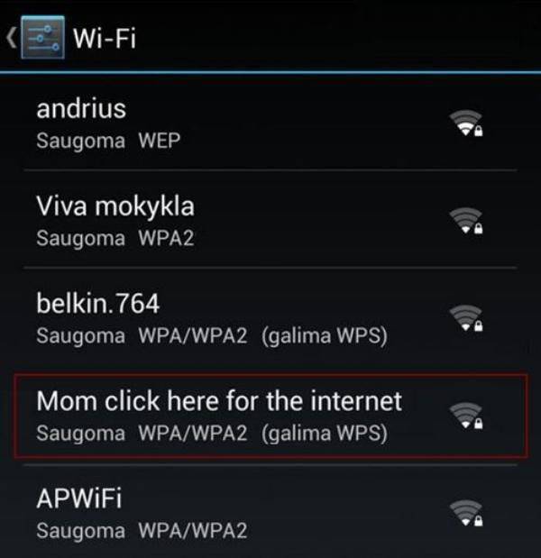 Even Wi-Fi Names Can Be Creative!