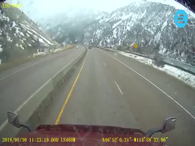 Truck Driver Barely Noticed The Little Car…