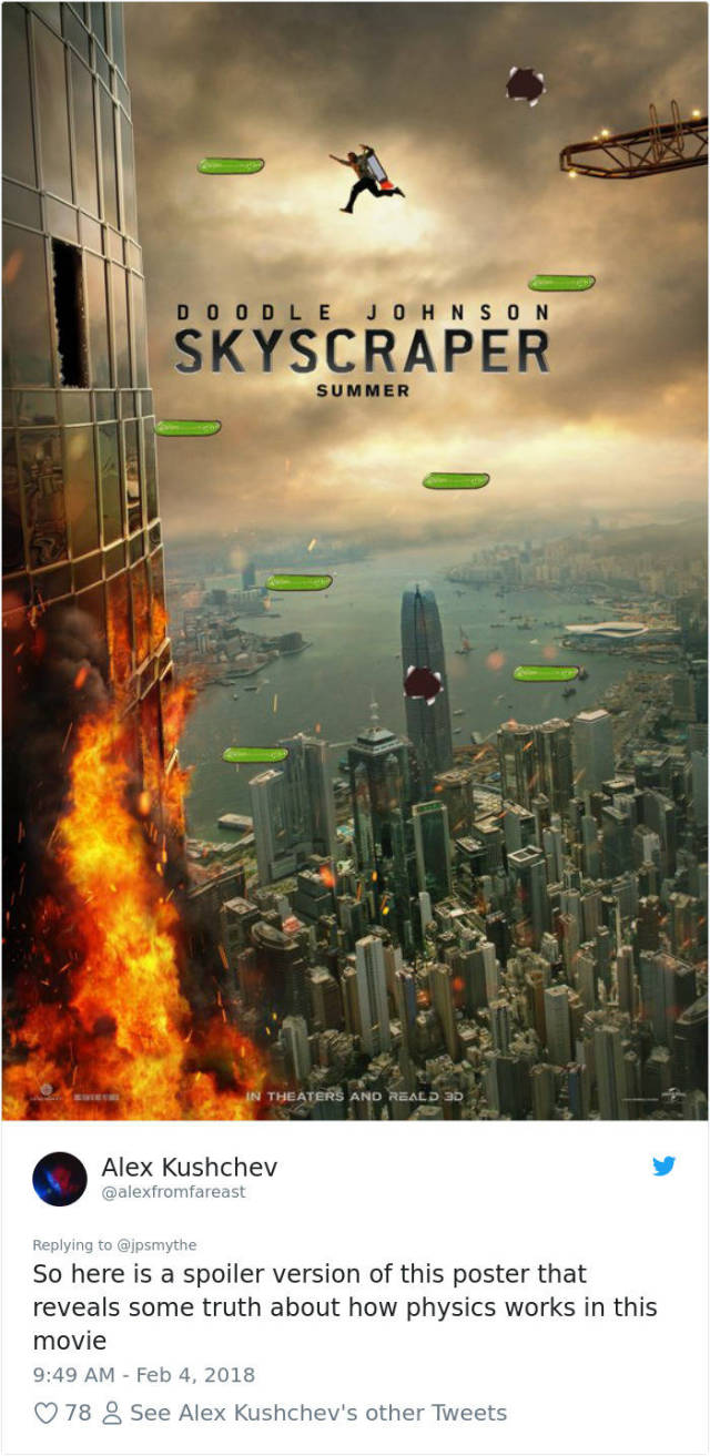 Internet Went A Bit Too Far With Scientific Analysis Of Dwayne Johnson’s New Movie Poster