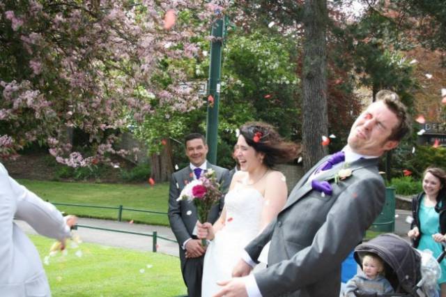 Wedding Photographers Always Catch Something Awkward