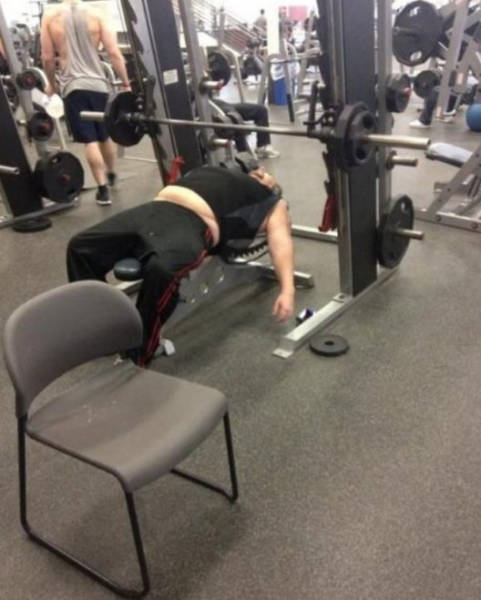 Some People Go To The Gym Just To Fail