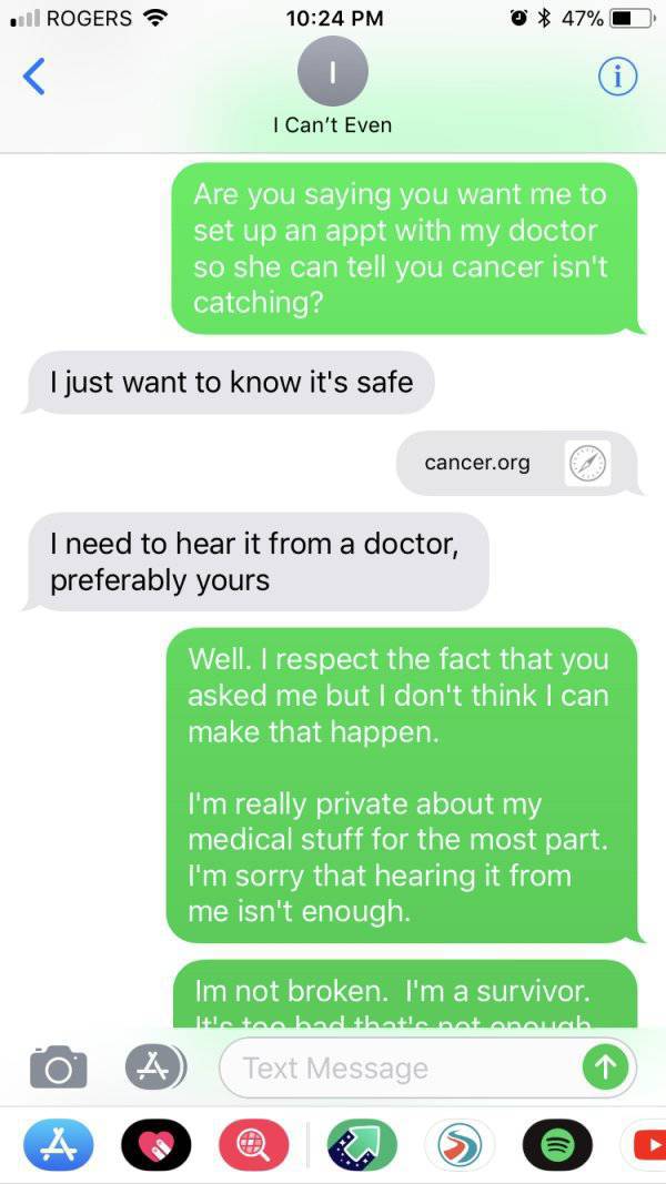 Some People Still Don’t Know Anything About Cancer…