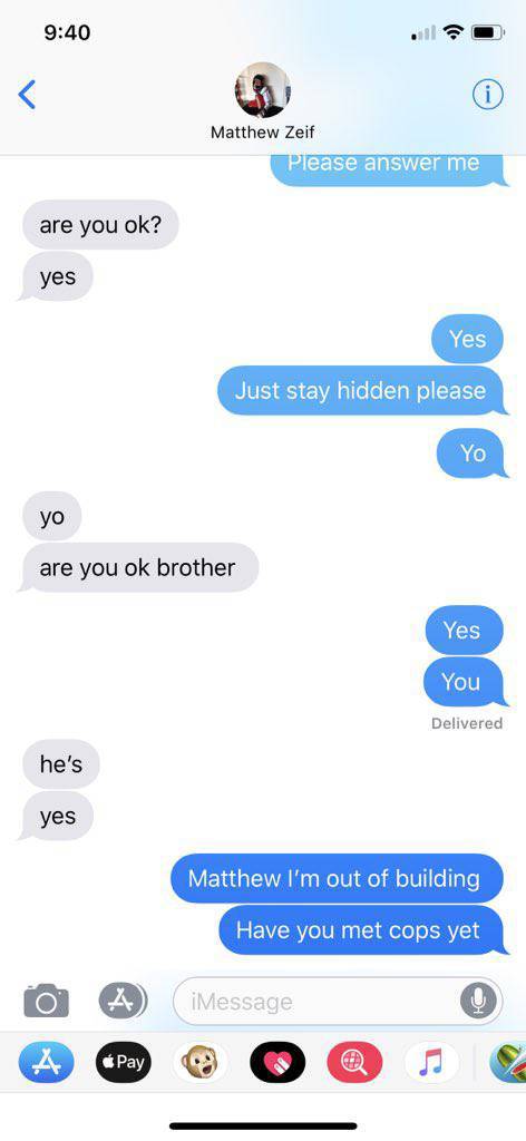 Texts Between Two Brothers Amidst Florida High School Shooting Is Something Way Too Emotional