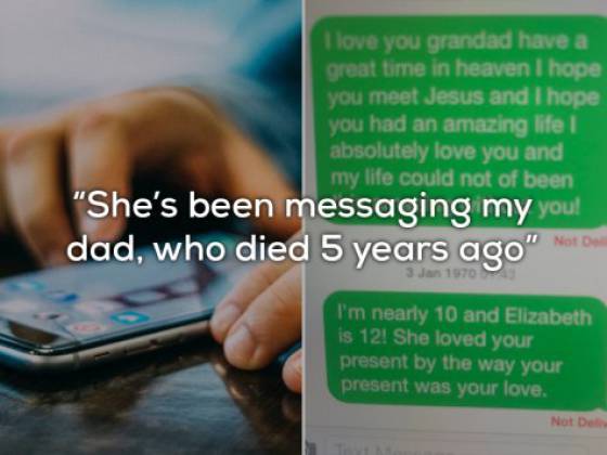 Dad Found Out His Little Daughter Was Still Messaging Her Late Grandpa