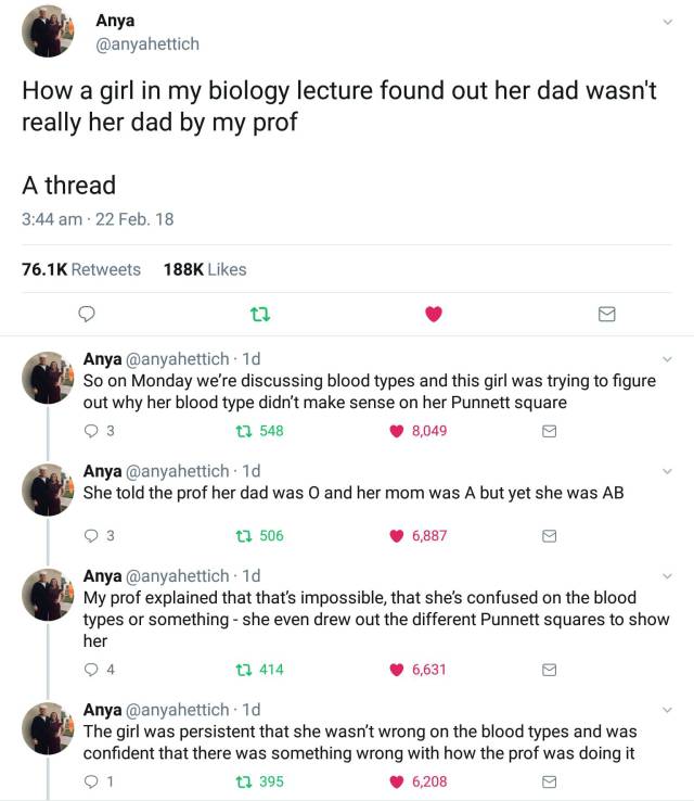 Biology Class Actually Helped This Student... Or Did It?