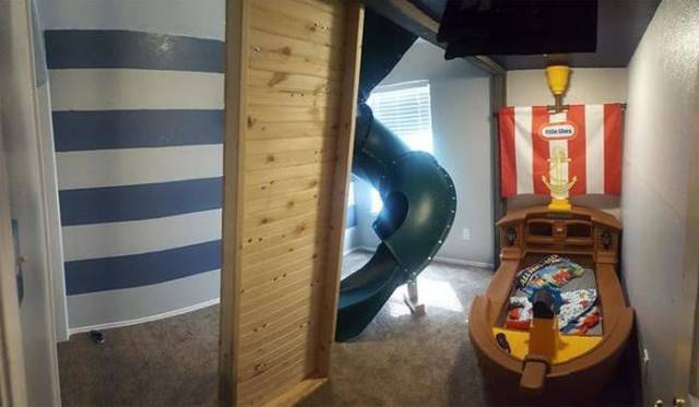 Dad Decided To Renovate His Son’s Room With A Little Twist