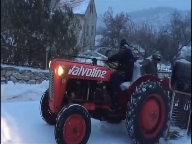 How Croatians Clean Their Snow