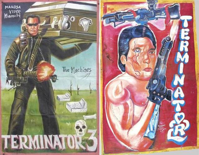 In Africa Some Movie Posters Have To Be Painted By Hand…