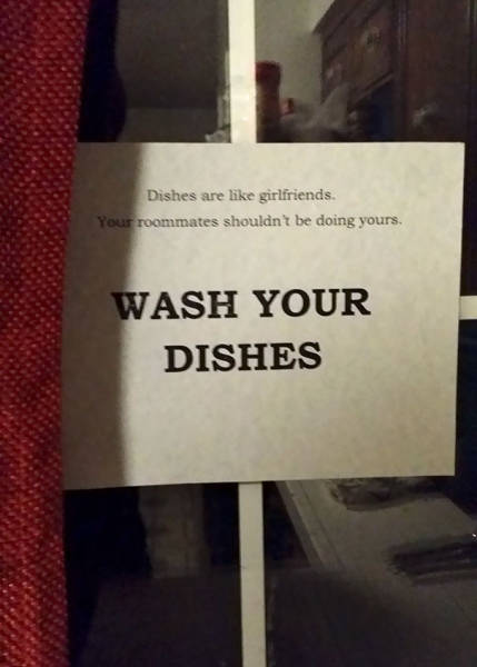Roommates Are Best At Passive Aggression