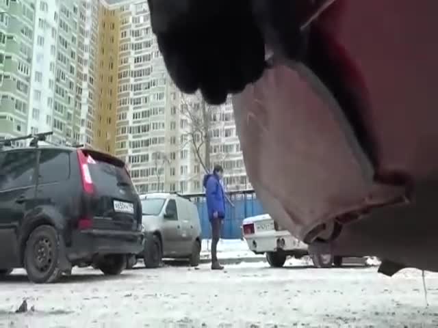 That Car Will Never Stop Him From Parking Again…