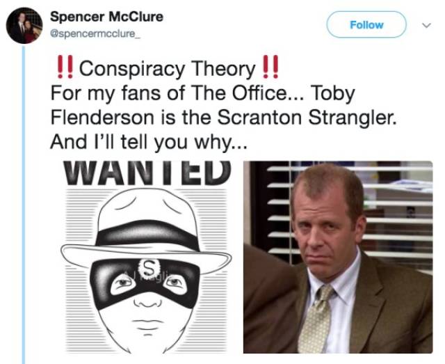 There’s A New Dark Conspiracy Theory About Toby From “The Office”