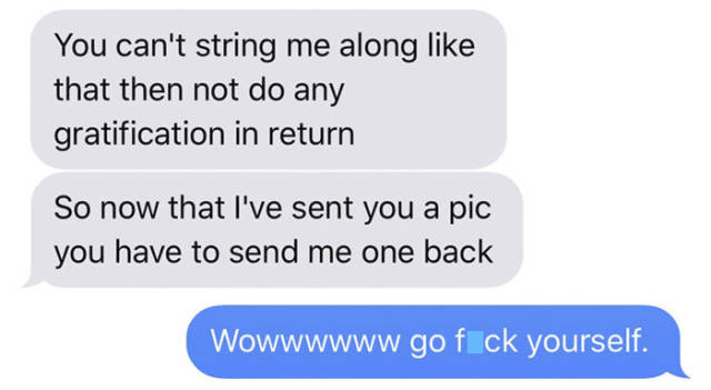 That’s What Happens When You Send D*ck Pics To Someone Who Knows Your Family…