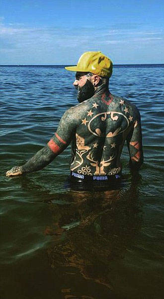 British Guy Covers 90% Of His Body With Tattoos