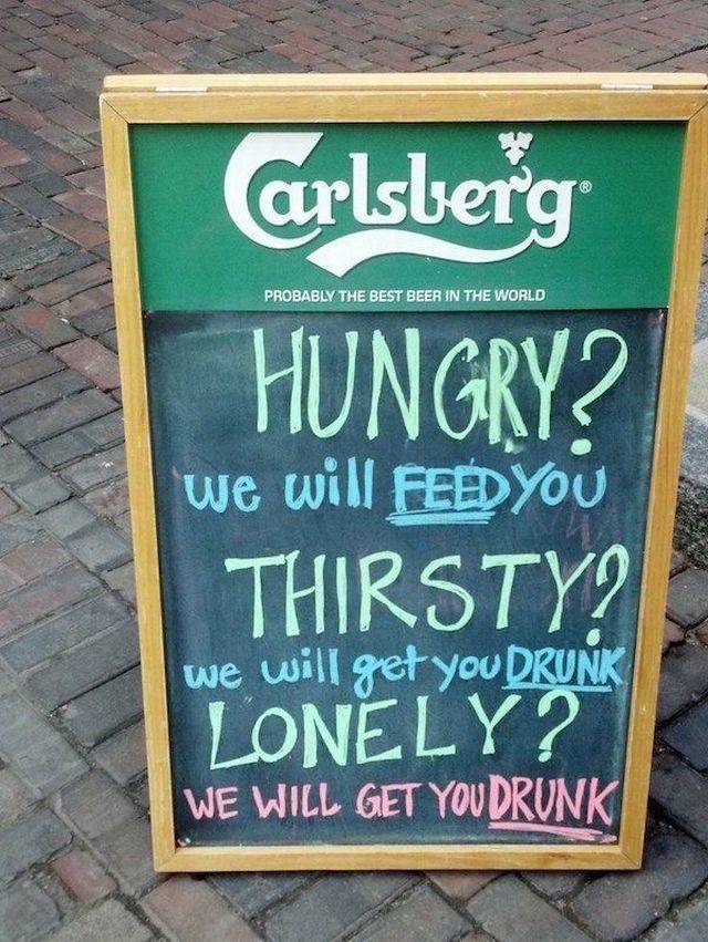 Hilarious Chalkboard Is The Perfect Advertisement