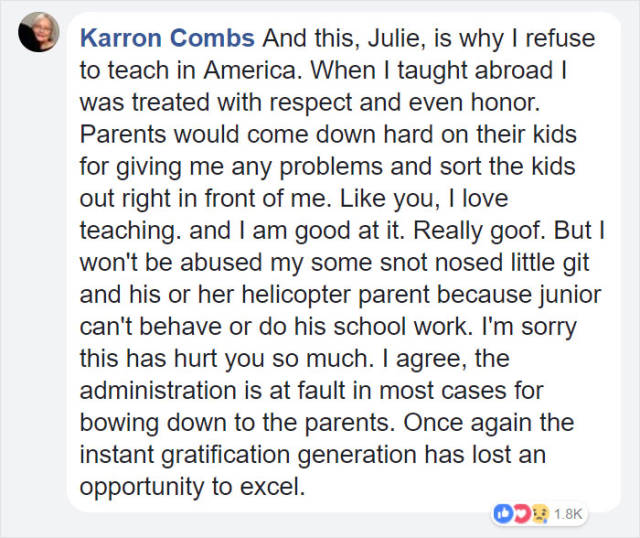 American Teacher Lets It All Out Before She Leaves Her Job Forever