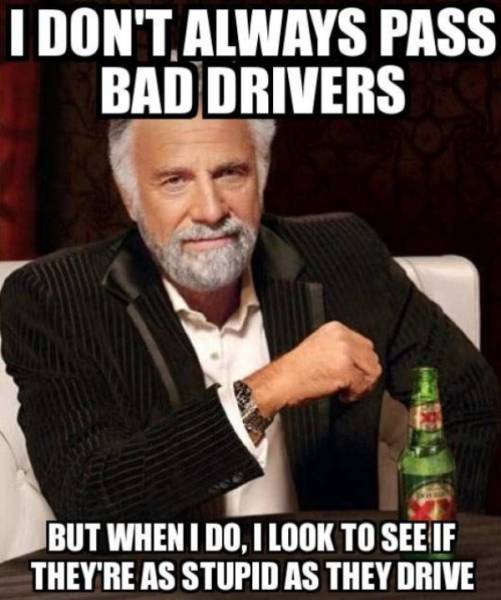 Hilarious Memes About Bad Driving