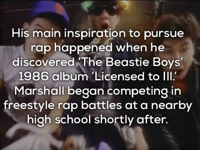 Surprising Facts About Eminem Just Came Rapping