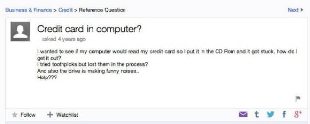 Wittiest Yahoo Answers For Those Silly Questions