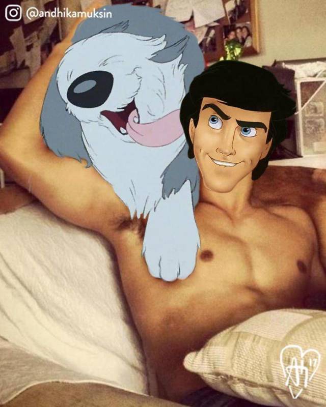 Artist Flawlessly Photoshops Disney Characters Into Celebrity Photos