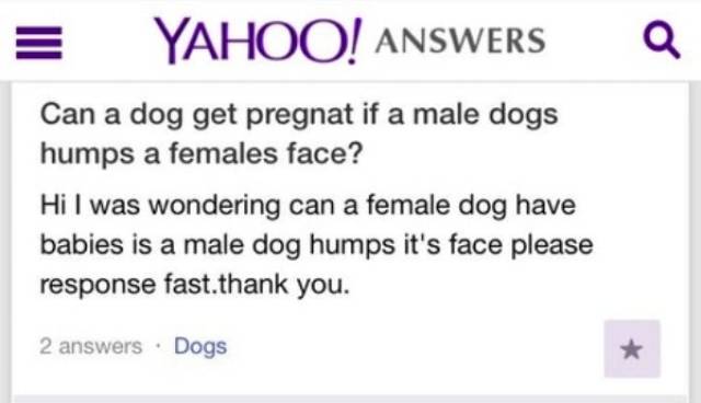 Yahoo Is Full Of Stupid Questions And Stupid Answers