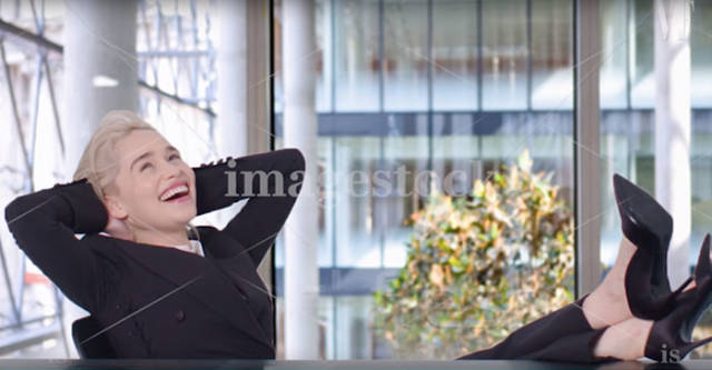 Emilia Clarke Shows Us How Proper Stock Photos Are Done
