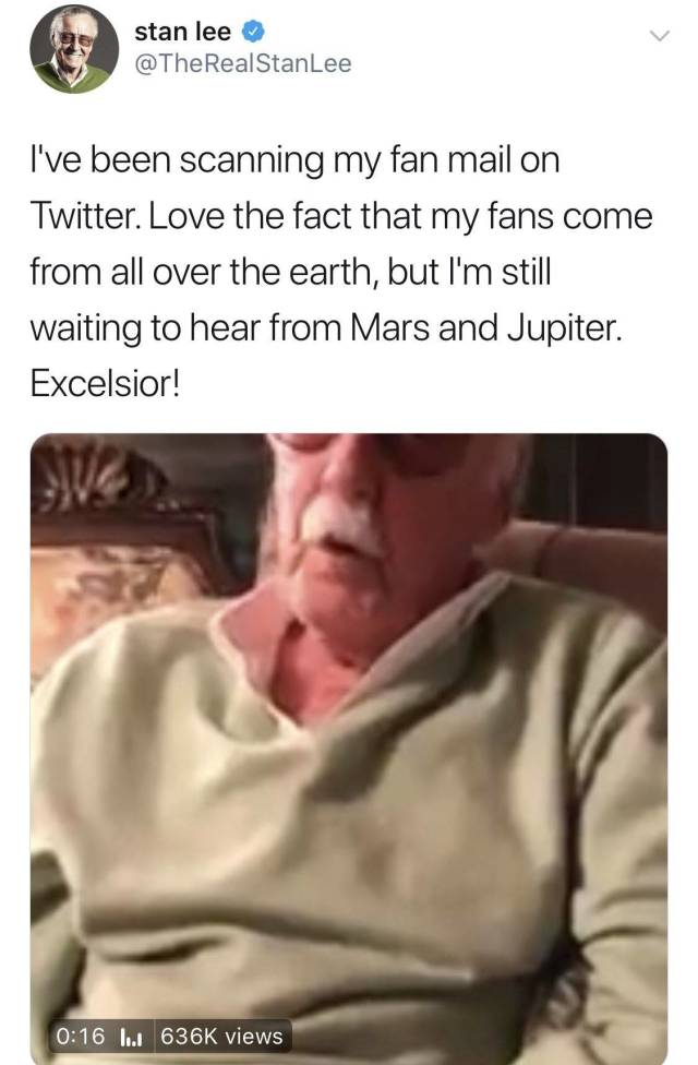 Stan Lee Got His Hands On Twitter