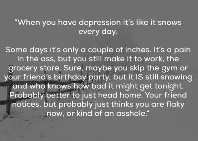 Here Is How Depression Really Feels Like