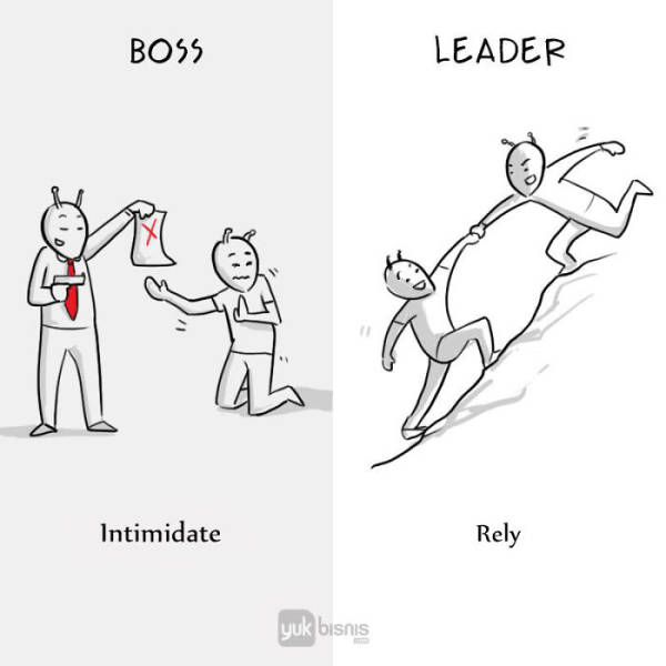 There Is A Night And Day Difference Between A Boss And A Leader