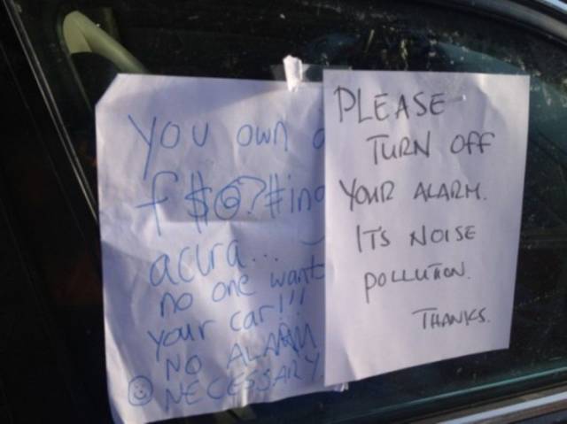 Passive Aggressive Notes Vs. Awfully Parked Cars