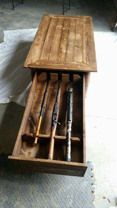 Furniture With Some Fire Power Hidden Inside