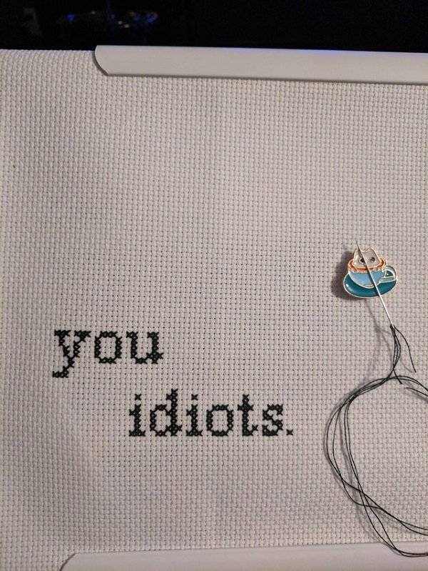Who Knew That Cross Stitching Could Be So Badass?!