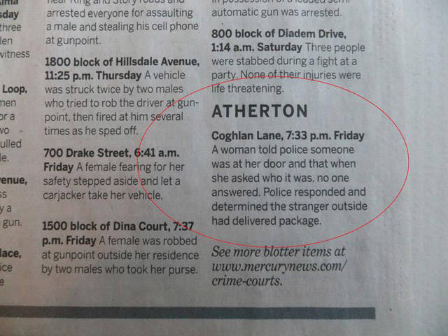 It Looks Like Chaos Reigns In Atherton, California