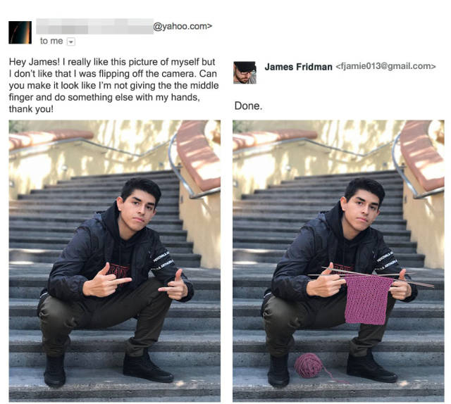 James Fridman, The Unrelenting Photoshop Troll