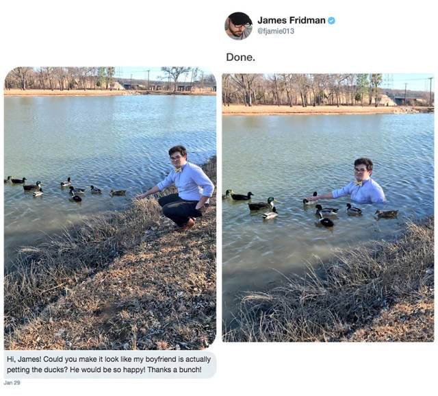 James Fridman, The Unrelenting Photoshop Troll