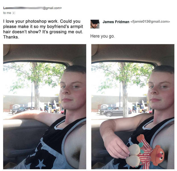 James Fridman, The Unrelenting Photoshop Troll