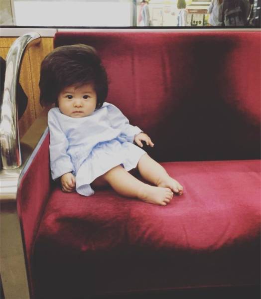 This Six-Month-Old Japanese Girl Has Hair That Adults Would Be Envious Of